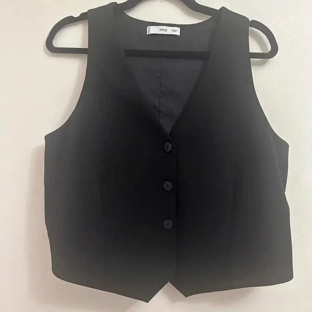 Mango  Suit waistcoat with buttons - Picture 4 of 9